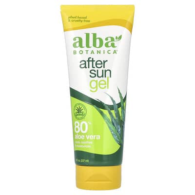 Гель после загара, 80% Aloe Vera, 8 fl oz (237 ml)