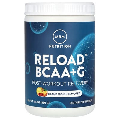 Reload™ BCAA+G, Post-Workout Recovery, Island Fusion, 11.6 oz (330 g)