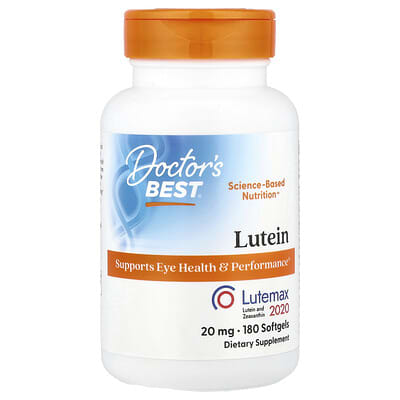 Лютеин, Lutemax 2020, 20 mg, 180 мягких капсул