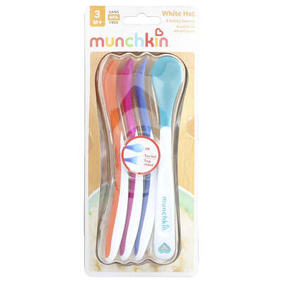 White Hot®, Safety Spoons, 3 Months+, 4 Count