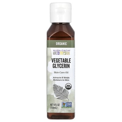 Organic Skin Care Oil, Vegetable Glycerin, 4 fl oz (118 ml)