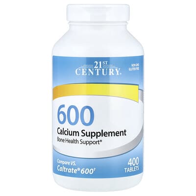 Calcium Supplement 600, 400 Tablets (600 mg per Tablet)