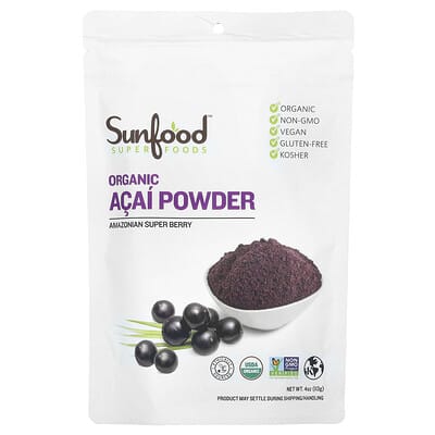 Organic Acai Powder, 4 oz (113 g)
