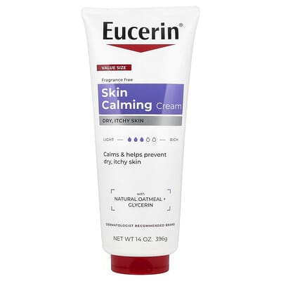 Skin Calming Cream, Dry, Itchy Skin, Fragrance Free, 14 oz (396 g)