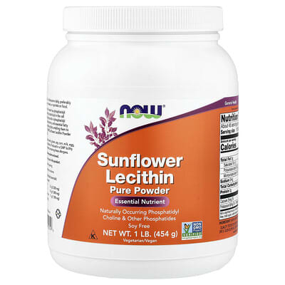 Sunflower Lecithin Pure Powder, 1 lb (454 g)