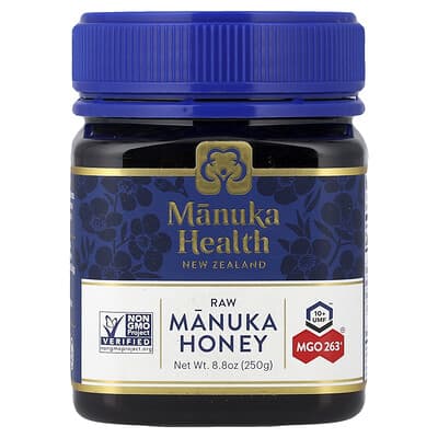 Сырой мед Манука, UMF 10+, MGO 263+, 8.8 oz (250 g)