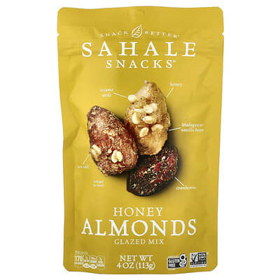 Glazed Mix, Honey Almonds, 4 oz (113 g)