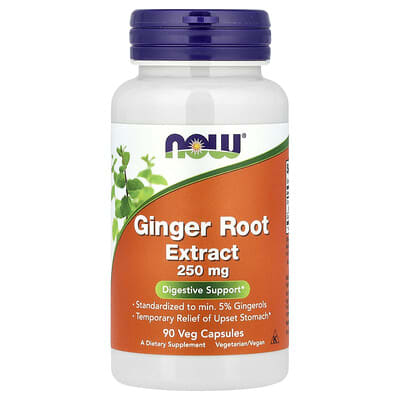 Ginger Root Extract, 250 mg, 90 Veg Capsules