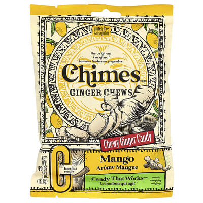 Желейные конфеты с имбирем, манго, 5 oz (141.8 g)
