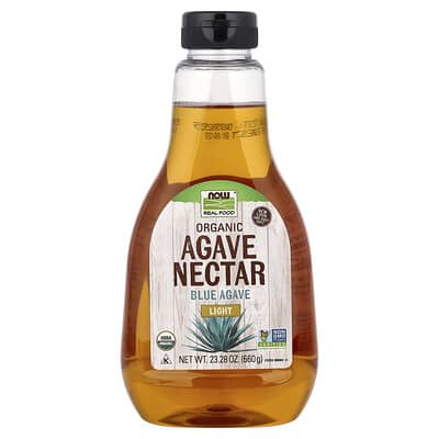 Real Food, Organic Agave Nectar, Light, 23.28 oz (660 g)