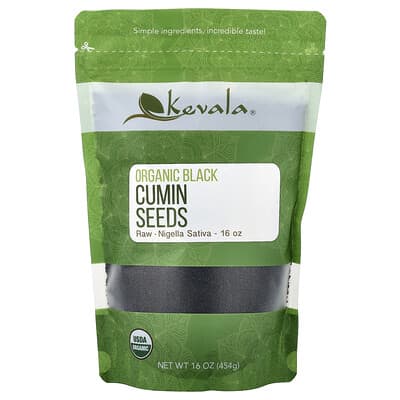 Organic Black Cumin Seeds, Raw, 16 oz (454 g)
