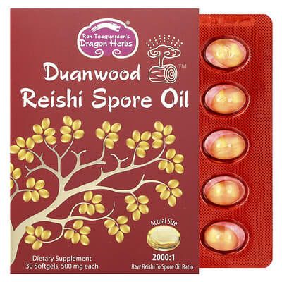 Duanwood™ Reishi Spore Oil, 500 mg, 30 мягких капсул