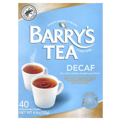 Decaf Blend, 40 Biodegradable Tea Bags, 4.4 oz (125 g)