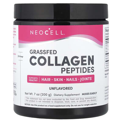 Grassfed Collagen Peptides, Unflavored, 7 oz (200 g)