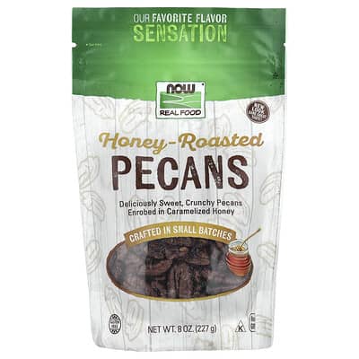 Real Food, Honey Roasted Pecans, 8 oz (227 g)