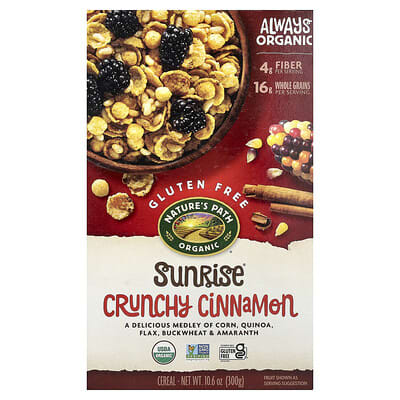 Organic Sunrise® сухой завтрак, хрустящая корица, 10.6 oz (300 g)