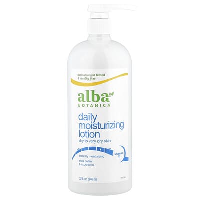 Ежедневный увлажняющий лосьон Alba Botanica для сухой и очень сухой кожи, 32 fl oz (946 ml)