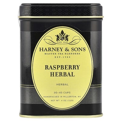 Herbal Tea, Raspberry Herbal, Caffeine Free, 4 oz (112 g)