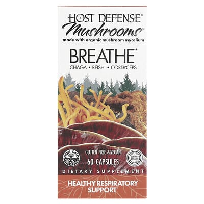 Грибы Host Defense Breathe, 60 капсул
