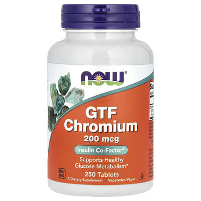 GTF Chromium, 200 mcg, 250 Tablets