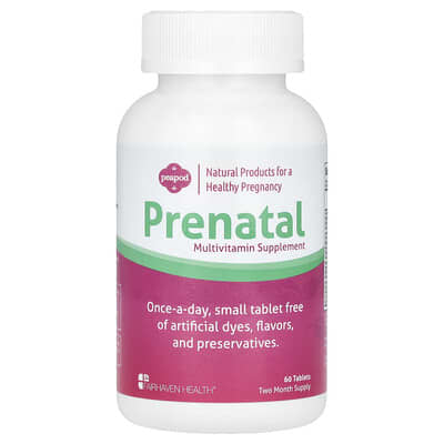 Peapod, Prenatal Multivitamin Supplement, 60 Tablets