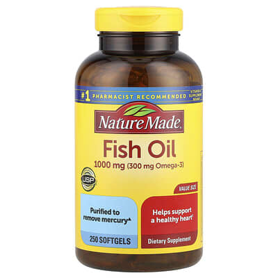 Fish Oil, 1,000 mg, 250 Softgels