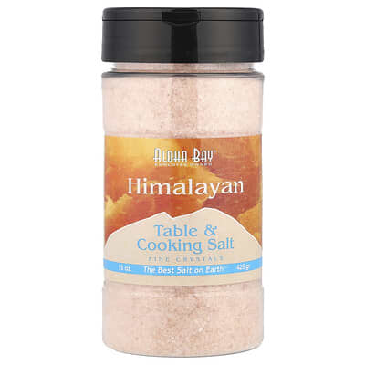 Himalayan Table & Cooking Salt, Fine Crystals, 15 oz (425 g)