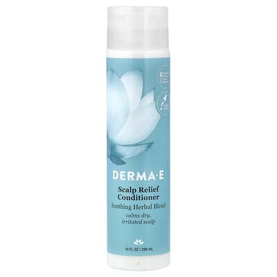 Успокаивающий кондиционер DERMA E Scalp Relief, травяная смесь, 296 ml