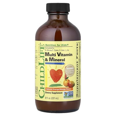Multi Vitamin & Mineral, Natural Orange/Mango, 8 fl oz (237 ml)