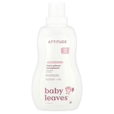 Baby Leaves™, Fabric Softener, Unscented, 40 Loads, 33.8 fl oz (1 L)