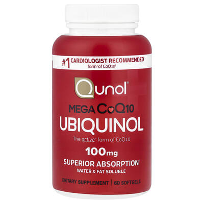 Mega CoQ10 Ubiquinol, 100 mg, 60 мягких капсул