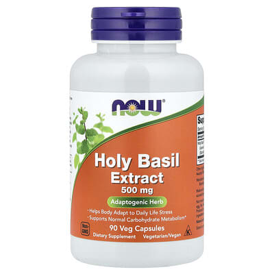 Holy Basil Extract, 500 mg, 90 Veg Capsules