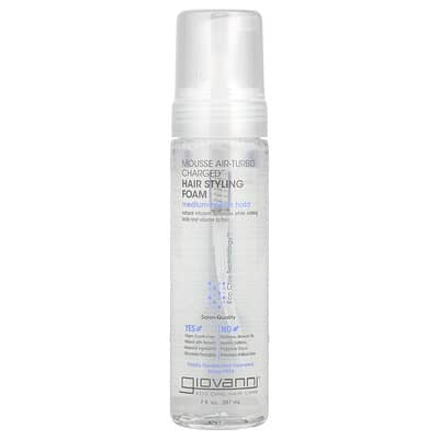 Giovanni Mousse Air-Turbo Charged™, пена для укладки волос, средняя фиксация, 7 fl oz (207 ml)