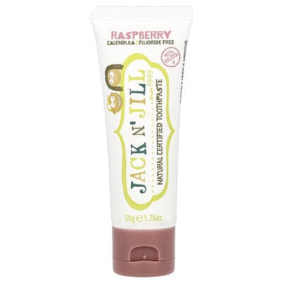 Natural Certified Toothpaste, 6 Months+, Raspberry, 1.76 oz (50 g)