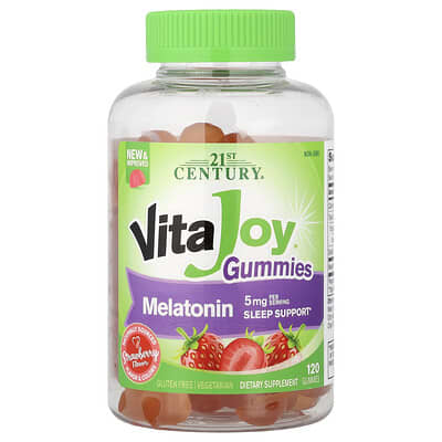 VitaJoy® Melatonin Gummies, Strawberry, 120 Gummies (2.5 mg per Gummy)