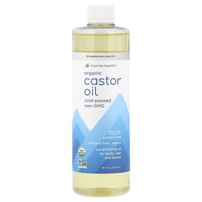 Organic Castor Oil, 16 fl oz (473 ml)
