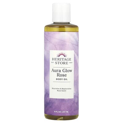 Aura Glow Body Oil, Rose, 8 fl oz (237 ml)