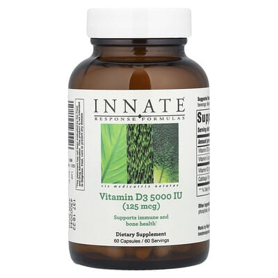 Vitamin D3, 125 mcg (5,000 IU), 60 Capsules