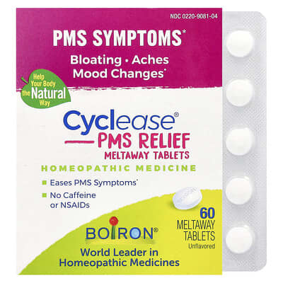 Cyclease® PMS Relief, Unflavored, 60 Meltaway Tablets