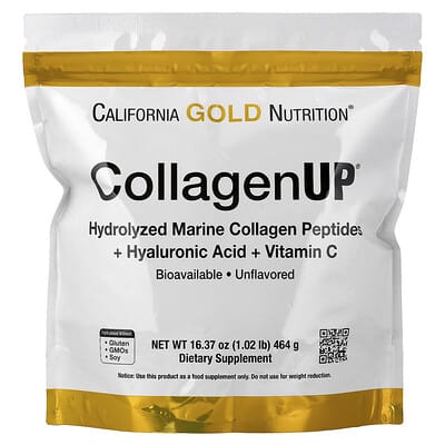 CollagenUP®, Hydrolyzed Marine Collagen Peptides with Hyaluronic Acid, Unflavored, 1.02 lb (464 g)