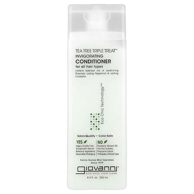 Tea Tree Triple Treat™, Invigorating Conditioner, For All Hair Types, 8.5 fl oz (250 ml)
