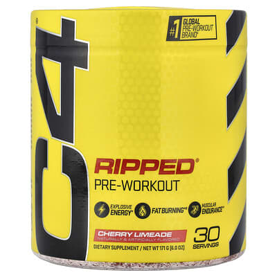 C4 Ripped Pre-Workout, вкус Cherry Limeade, 6 oz (171 g)