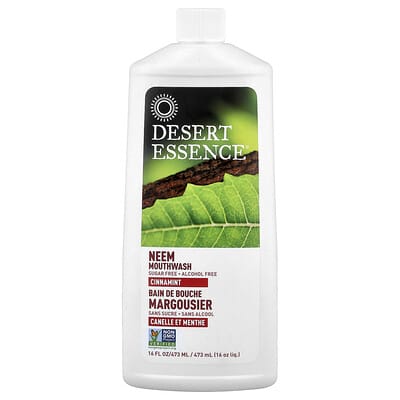 Desert Essence ополаскиватель для рта Neem, Cinnamint, 16 fl oz (473 ml)