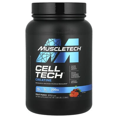 Cell-Tech™ креатин, фруктовый пунш, 3 lbs (1.36 kg)
