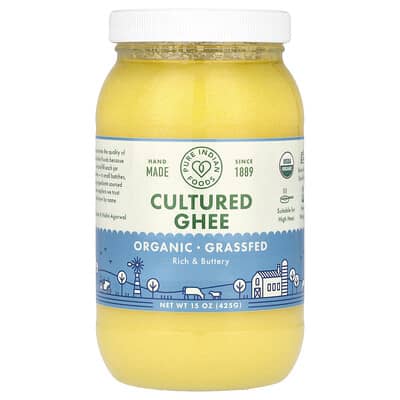 Органическое топленое масло Ghee, 15 oz (425 g)