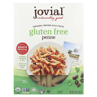 Organic Brown Rice Pasta, Penne, 12 oz (340 g)