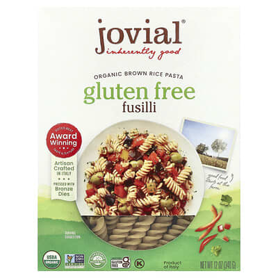 Organic Brown Rice Pasta, Fusilli, 12 oz (340 g)
