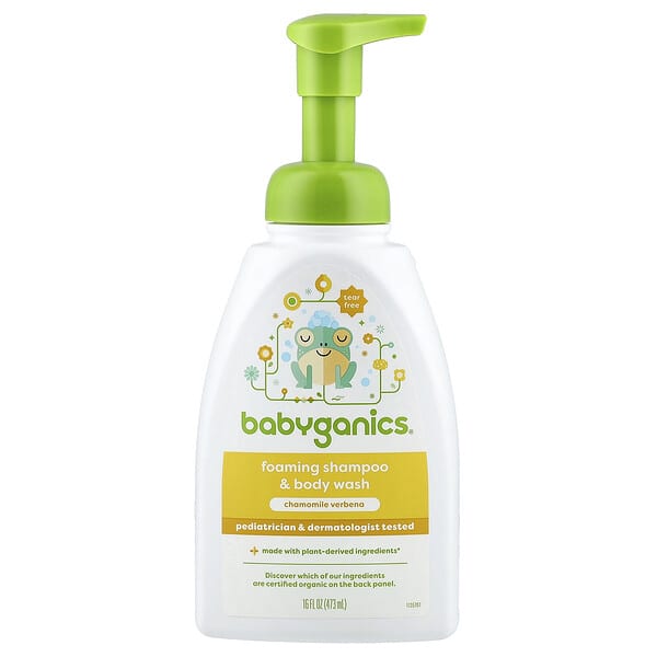 Foaming Shampoo & Body Wash, Chamomile Verbena, 16 fl oz (473 ml)