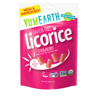 Gluten Free Licorice, Strawberry, 5 oz (142 g)