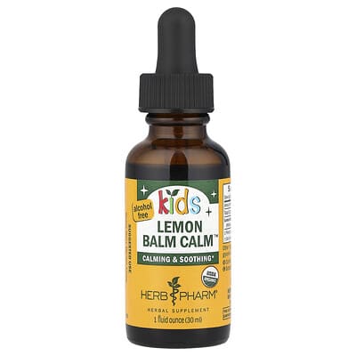 Детский успокаивающий экстракт мелиссы, без спирта, 1 fl oz (30 ml)